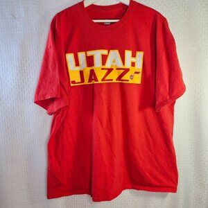 Utah Jazz Ricky Rubio #3 Red T-Shirt 2XL Majestic NBA Fan Apparel